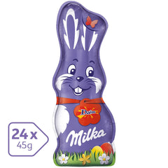 Milka Pachet vrac de ciocolată de Paște, 24 x 45 grame Bomboane de Ciocolata Naty Shop