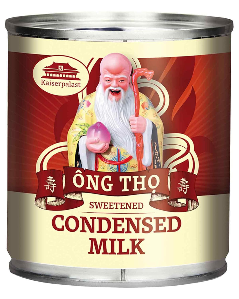 Kaiserpalast Kondenseret Mælk 8% Fettanteil, saft, til Süßen fra Kaffee og Tea eller zum Kochen og Backen, 1 x 397 g