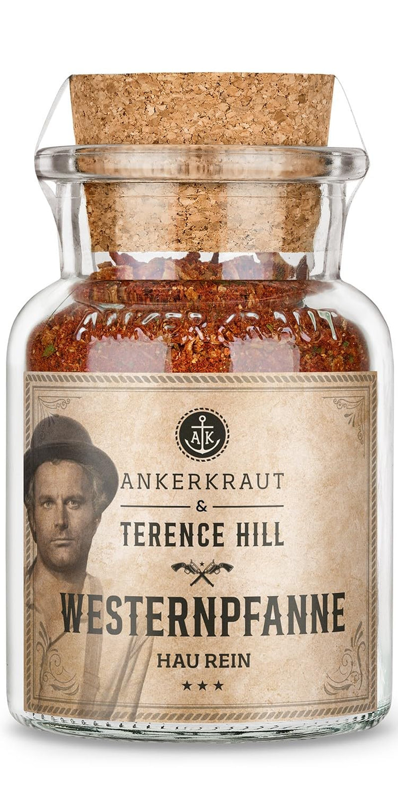 Ankerkraut Bud Spencer & Terence Hill Bagaluten Gewürz-Box, mit Westernpfanne und Pasta alla Napoli, Geschenk-Set, Lecker Kochen, 195 g Gewürze Inhalt