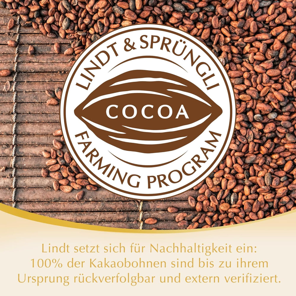 Lindor hvide chokoladekugler | 400 g ca. 30 hvide chokoladekugler med smelte-i-mund-fyld | Gave af chokolade | Chokoladegave (pakke med 2)