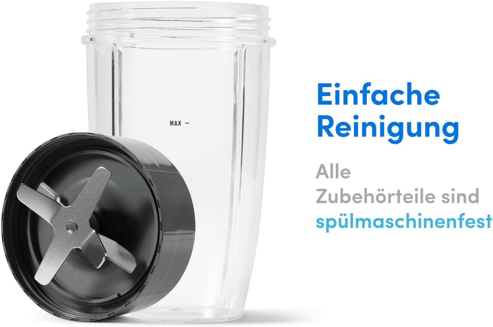 Nutribullet Original, Elektrischer Mixer, Zerkleinerer, Smoothiemixer, Smoothie Maker, 600 W Leistung, Einfach Und Schnell in Der Anvendung, Kompakt, Leicht Zu Reinigen, NB603DG Kitchen Naty Shop