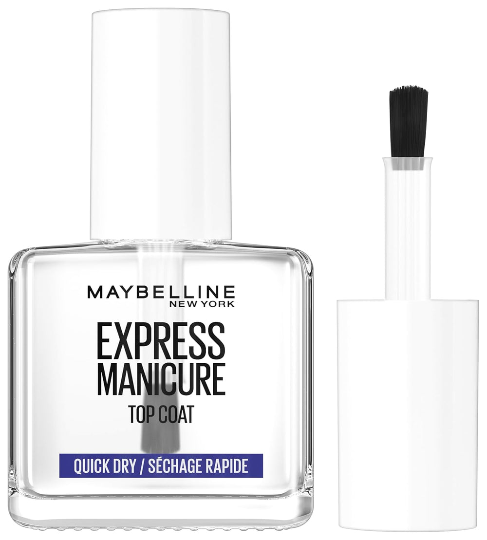 Maybelline New York Neglelak, Quick Dry Top Coat Express Manicure, Transparent, 12 ml