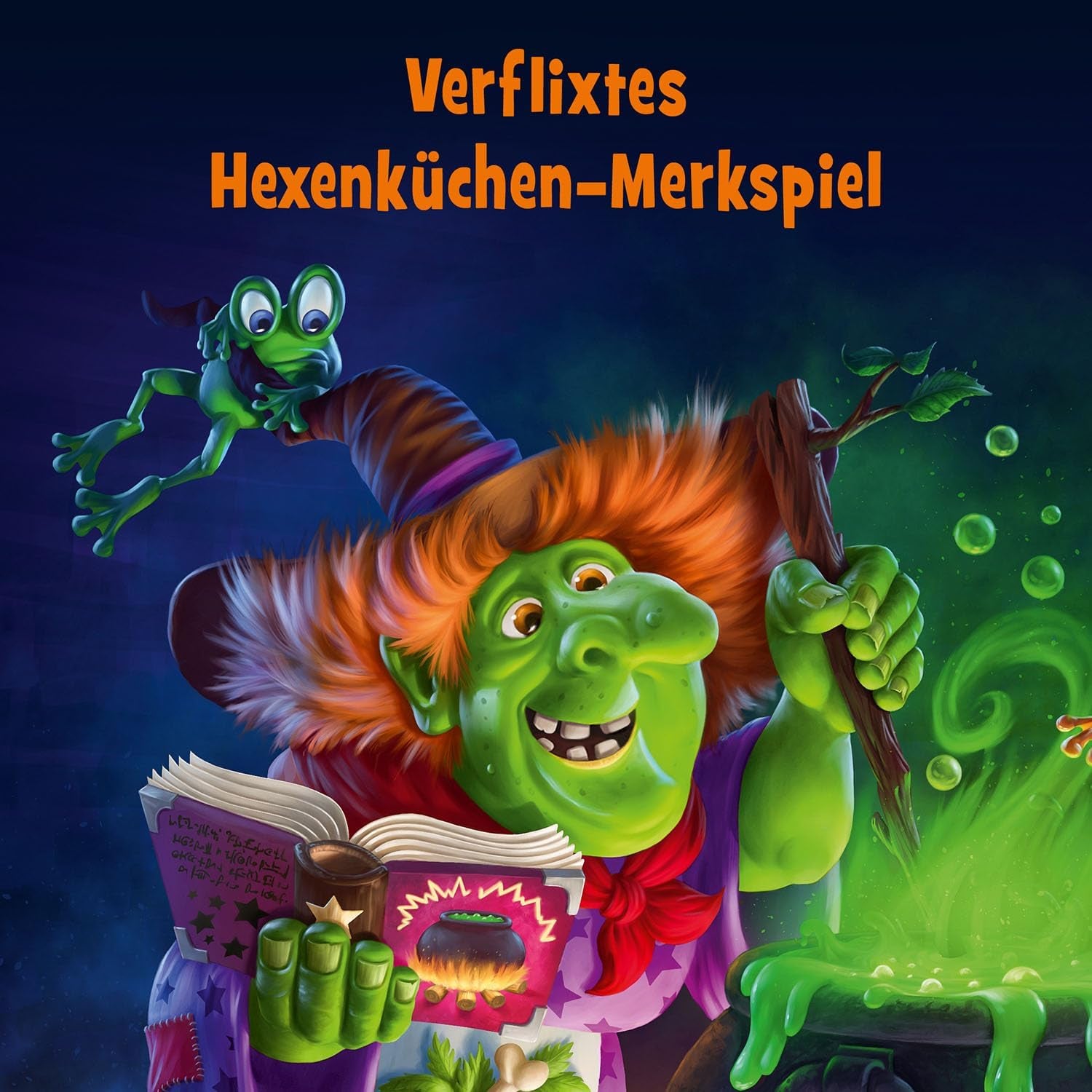 Kosmos 683498 Edderkoppegift og frøslim: Hvad er der i kedlen? Et sjovt huskespil for 2-4 spillere, brætspil, spil for børn fra 6 år og opefter.