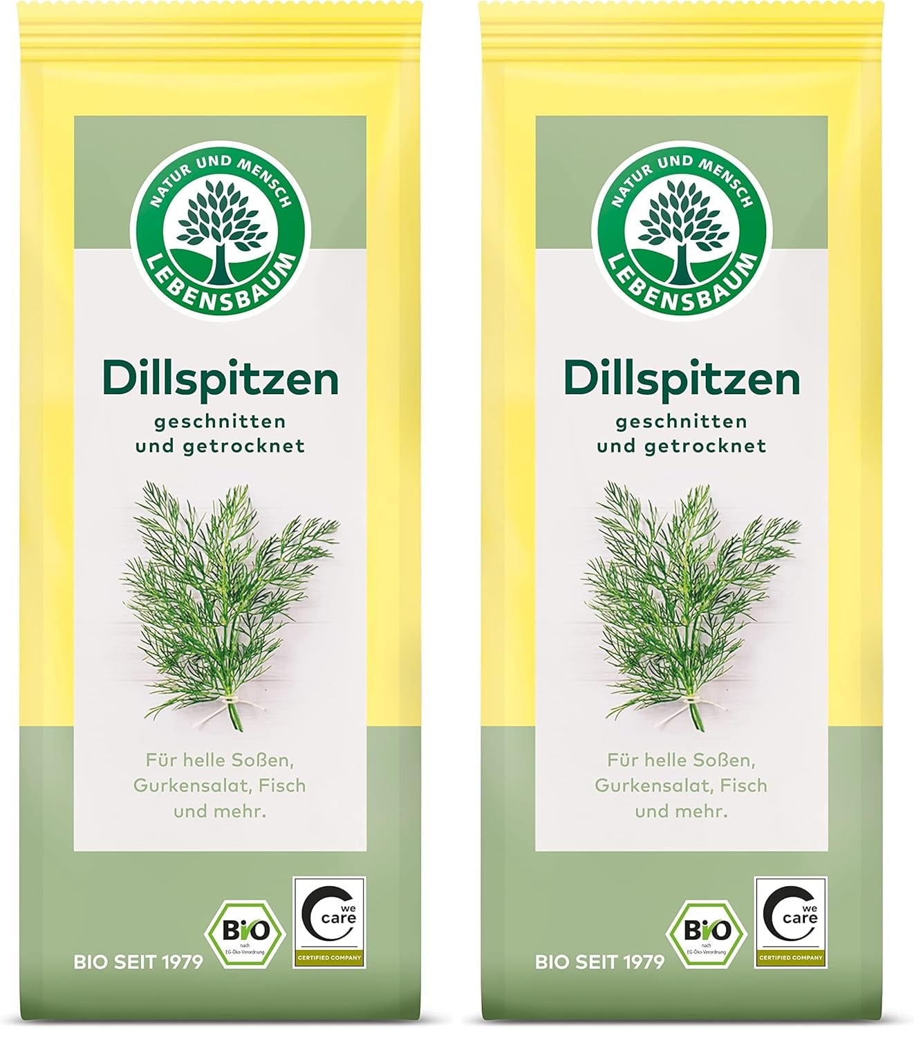 Lebensbaum Liebstöckel geschnitten, Bio-Gewürz mit würzigem Geschmack, Maggi-Kraut für Suppen, Marinaden, Fleisch- og Fisch-Gerichte, vegansk, 15g