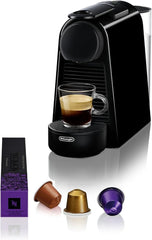 Espressor cu capsule Nespresso De'Longhi Essenza Mini, negru | Presiune pompă 19 bar | Rezervor de apă 0,6 l | Pentru espresso și lungo | Espressor mic – Momente mari de cafea | EN85.B