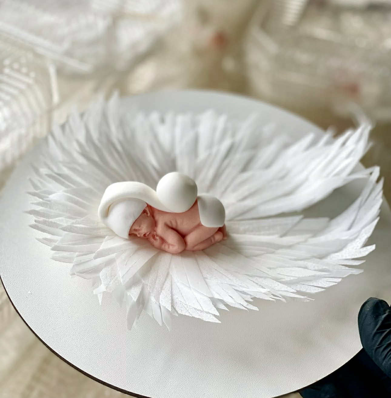 Spiselig dekoration, Dåb, Hat