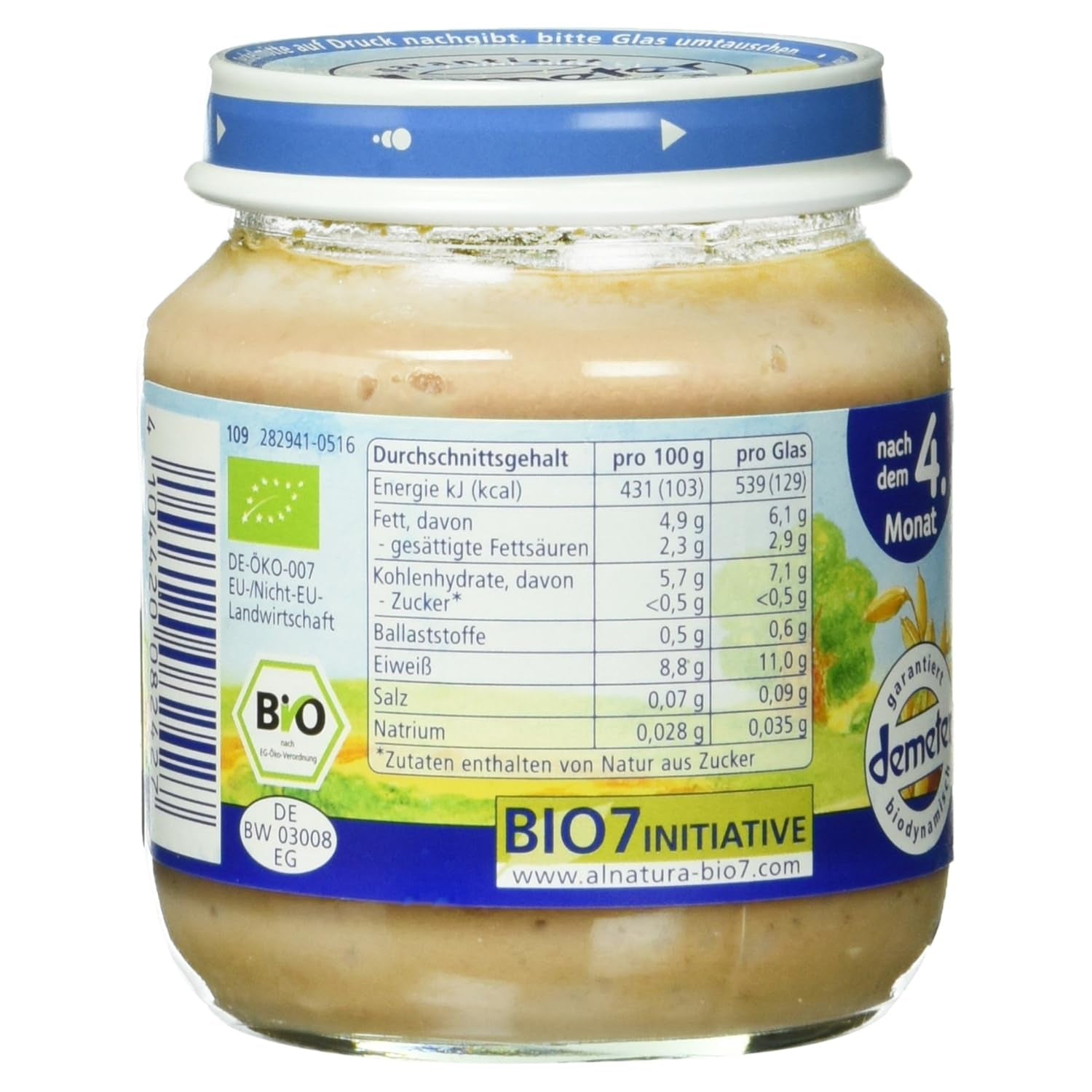 Preparat din carne de vită organică, 125 g