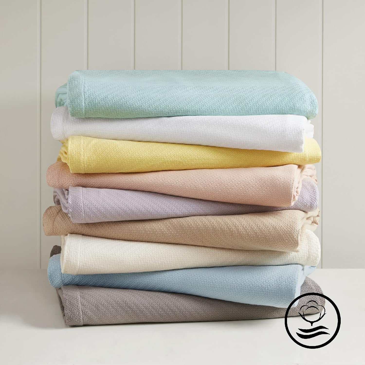 Pătură de lux Madison Park Liquid Cotton, de înaltă calitate, moale, confortabilă, 100% bumbac Ringspun, pentru pat, canapea sau canapea, Blush, Full/Queen Plapumi si pilote Naty Shop