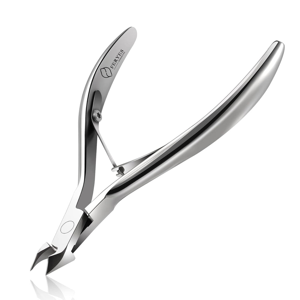 FERYES Nagelhautzange Nagelhautschere Scharf Hautzange Nagelhaut Schere Edelstahl Hautschere Fein Zur Entfernung Überschüssige, Eingerissener Haut an Finger Und Zehen