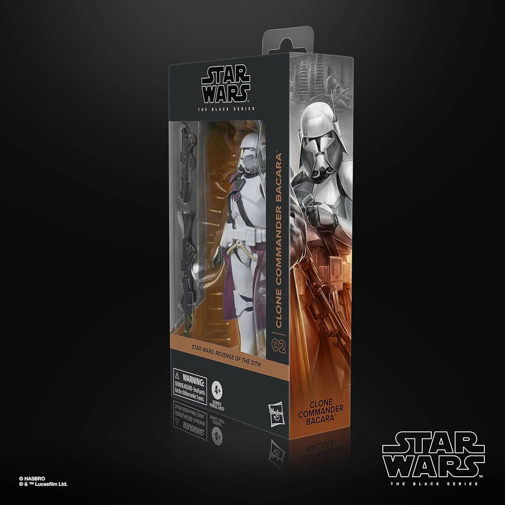 Star Wars Black Series Clone Commander Bacara, Star Wars: Ahsoka Premium samlerfigur (15 cm) Actionfigurer Naty Shop