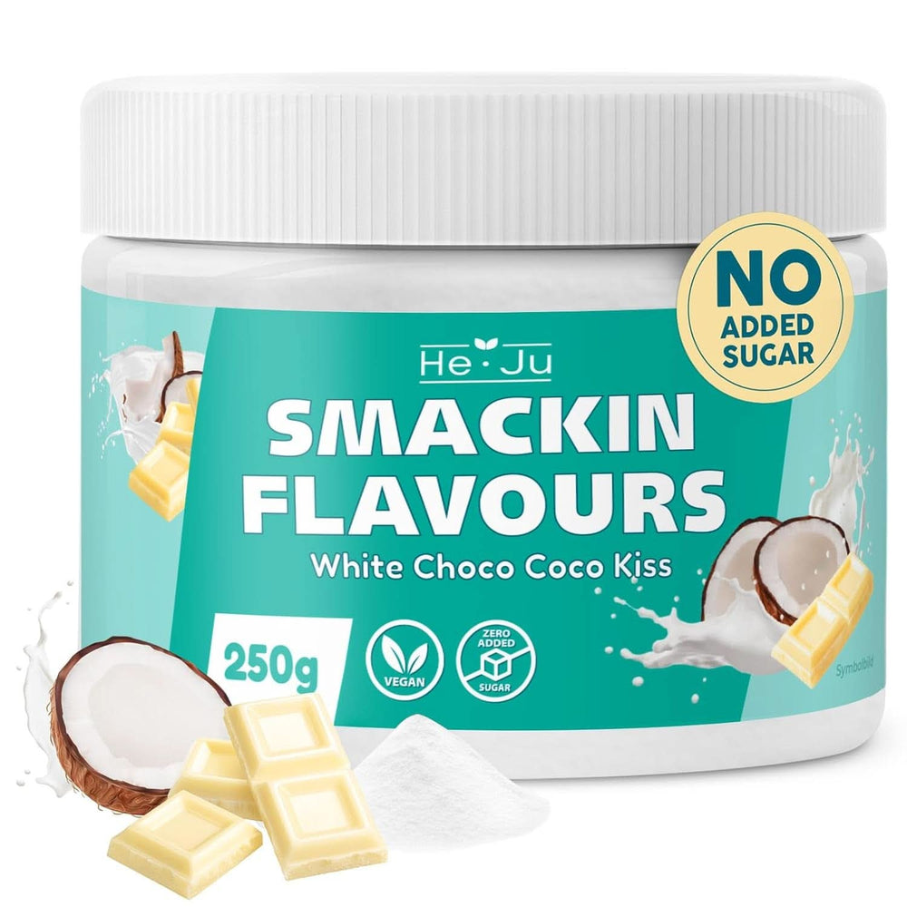 He-Ju, Pulver med hvid chokolade og kokossmag, 250 gram Aromas Naty Shop