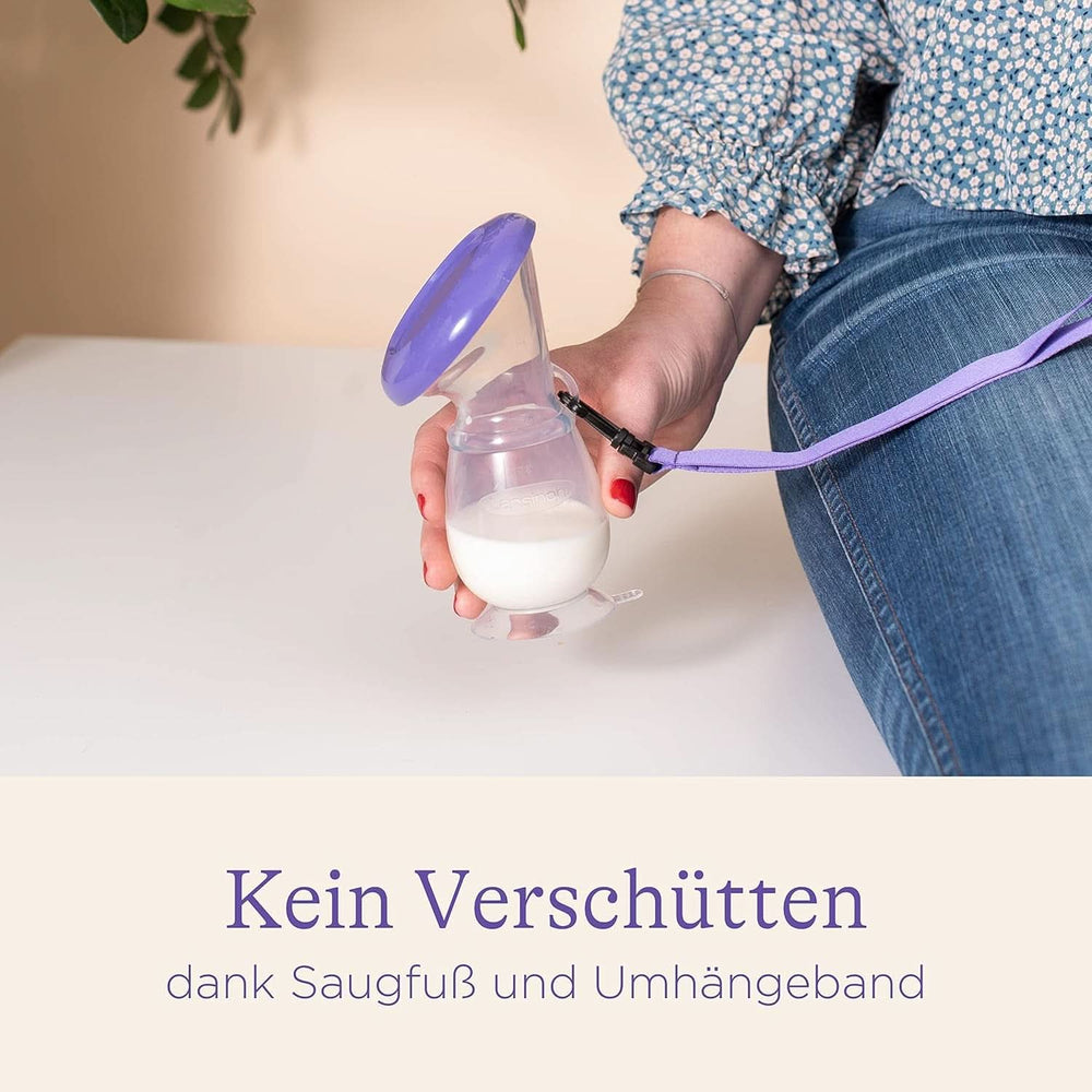 Lansinoh Silikon Milchpumpe & Muttermilchauffänger - Angenehmes & Extrem Weiches Silikon - Rettet Jeden Tropfen Muttermilch - Alternativ Zu Milchauffangschalen, 1 Stück (1Er Pack) Tilbehør Mad og amning Bebe Naty Shop