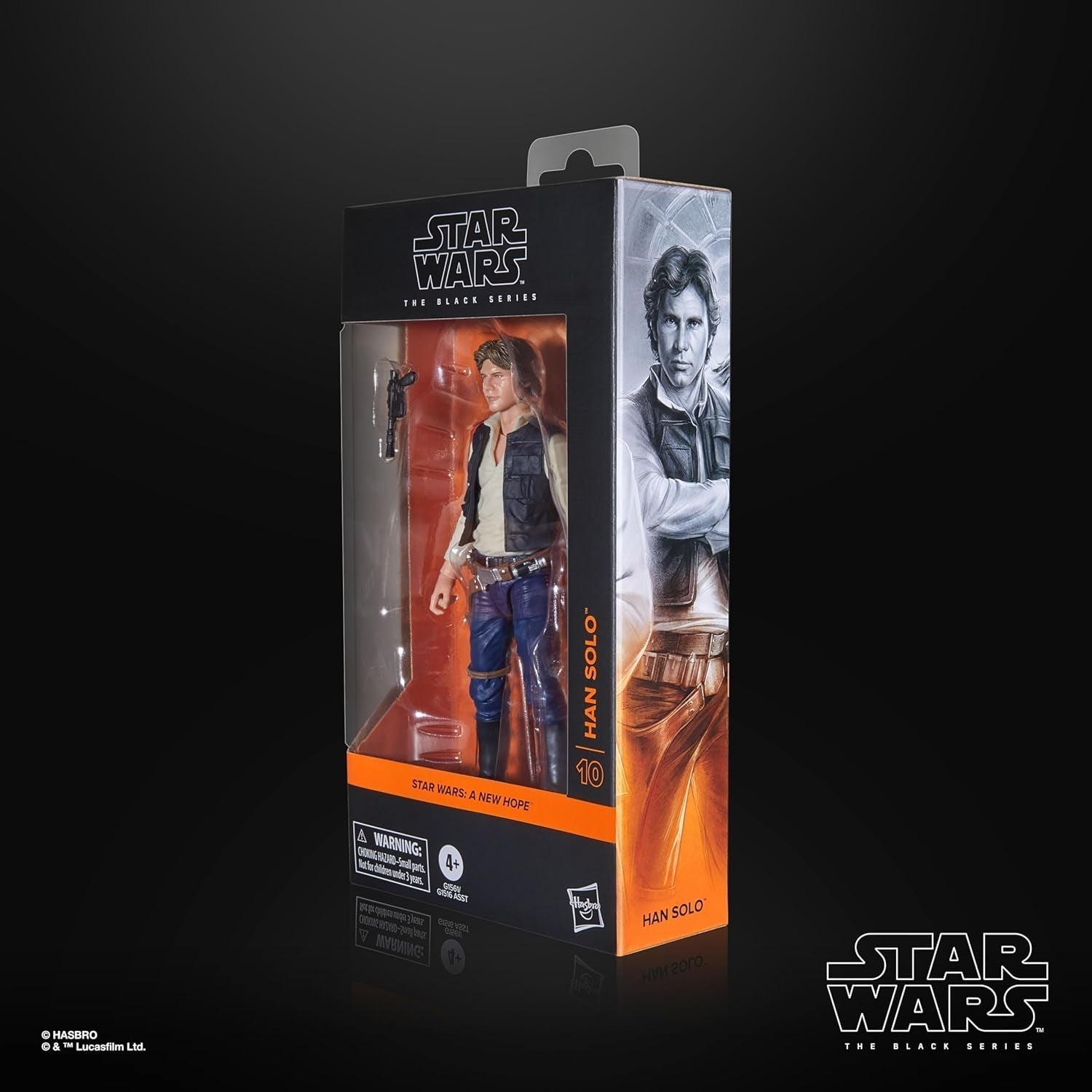 Star Wars The Black Series Han Solo, Star Wars: A Hope Premium Collectible Action Figur (15 cm) Actionfigurer Naty Shop