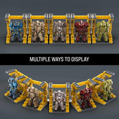 MEGA Fallout Action Figure Bauspielzeug, T-60 Power Armour Collection med 327 stk., 5 Mikro-Action-figurer og tilbehør, for Sammler
