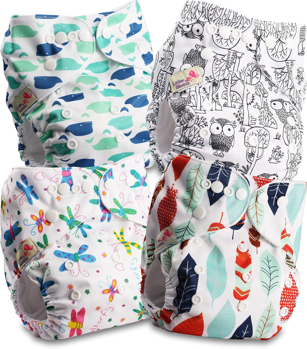 Littles og Bloomz FLP2-0406 Standard Clip Genanvendelig ble, 4 bleer