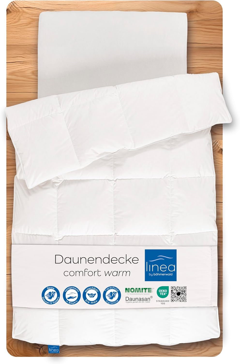 Komfortdyne, (90 dun / 10 fjer), hvid, 135 X 200 Cm Naty Shop dyner og dyner 200 X 200 Cm