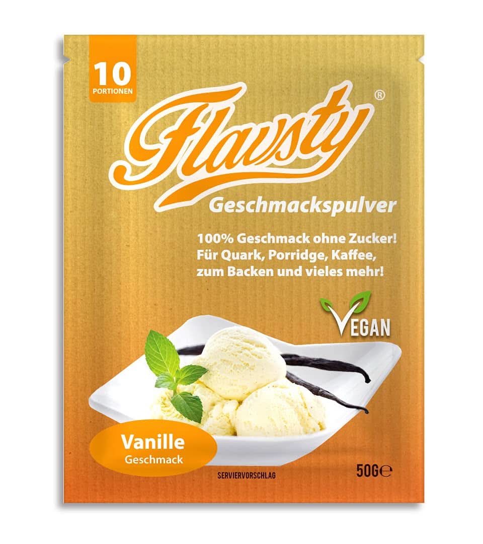 Flavsty® Flavor Powder Marcipan, 50 grams pose (10 portioner) Flavours Naty Shop Vanilla