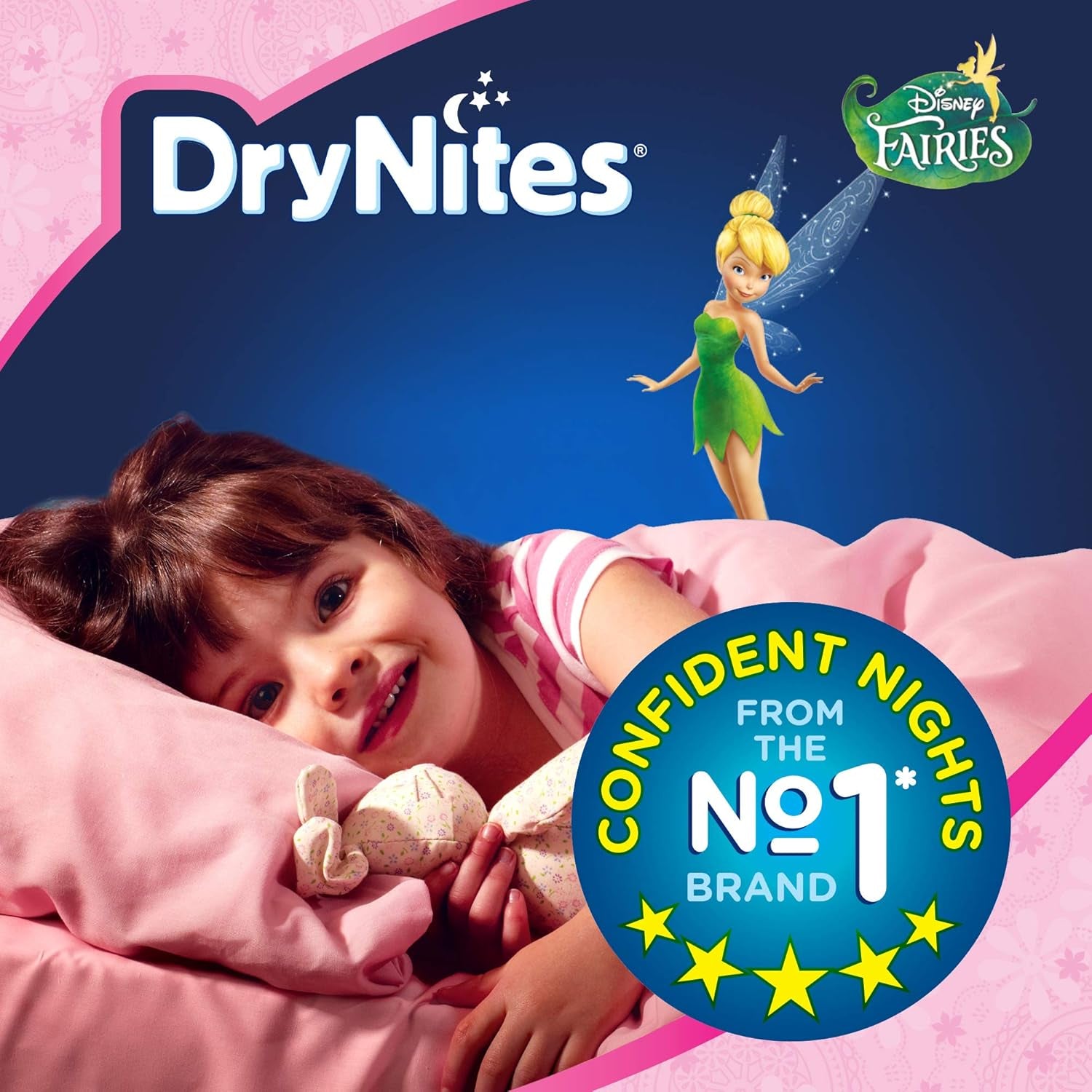 DryNites Pyjamasbukser til piger 3-5 år 1 pakke (1 x 16 stk.)