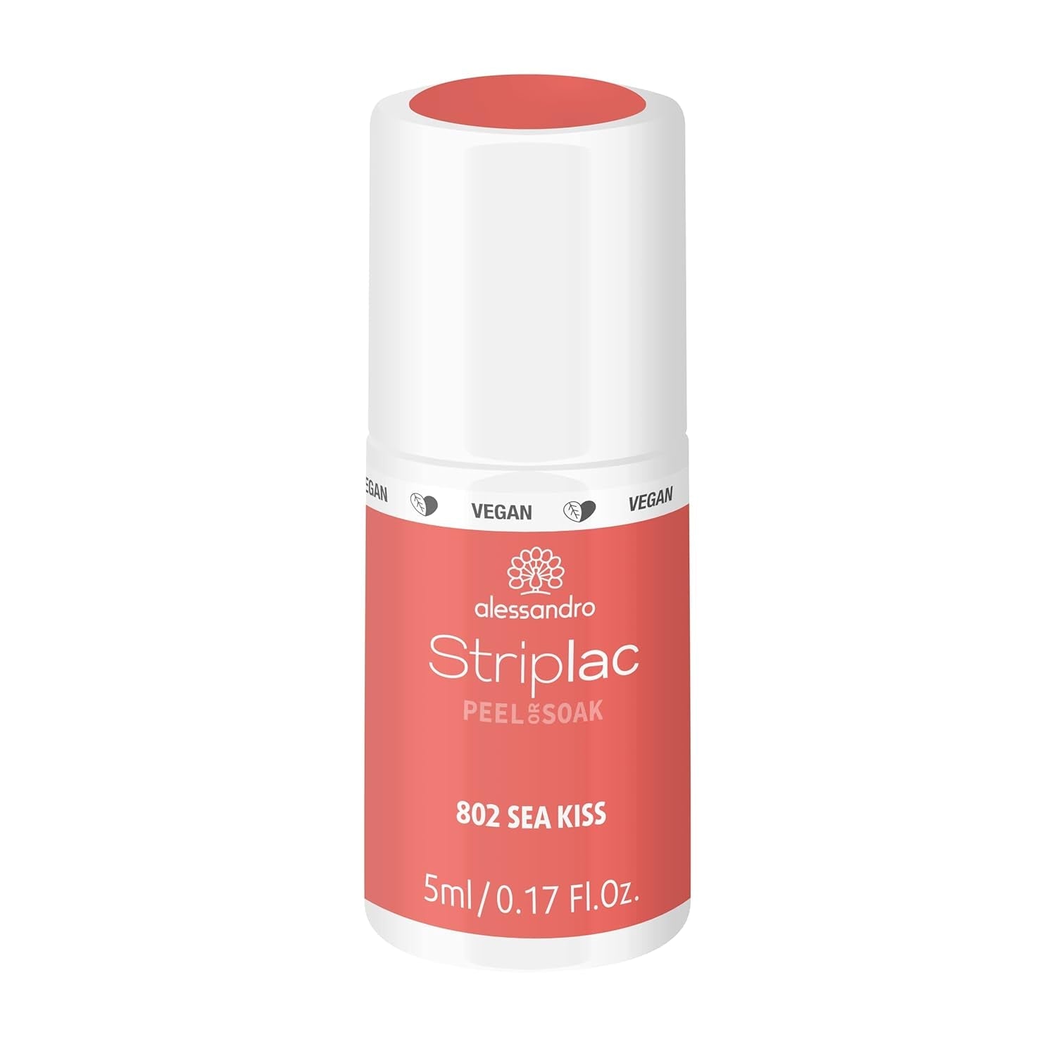 alessandro Striplac UV-Nagellack Flat White – Schonend und langanhaltend – Einfache Entfernung dank Peel-Off-Technologie – Vegan und tierversuchsfrei – 8 ml
