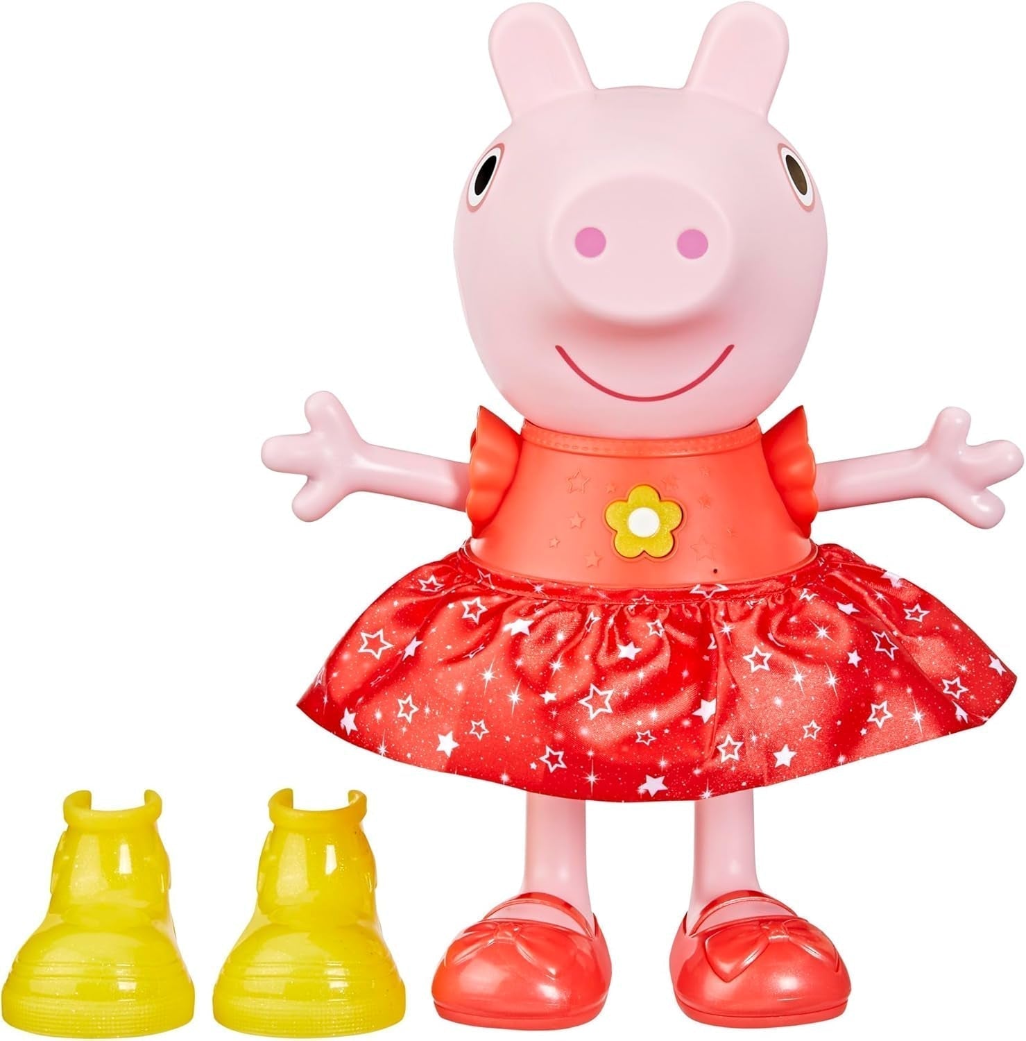 Păpușa Peppa Pig Peppa'S Mud Puddle Party - versiune germană, roz sau roz Papusi Naty Shop