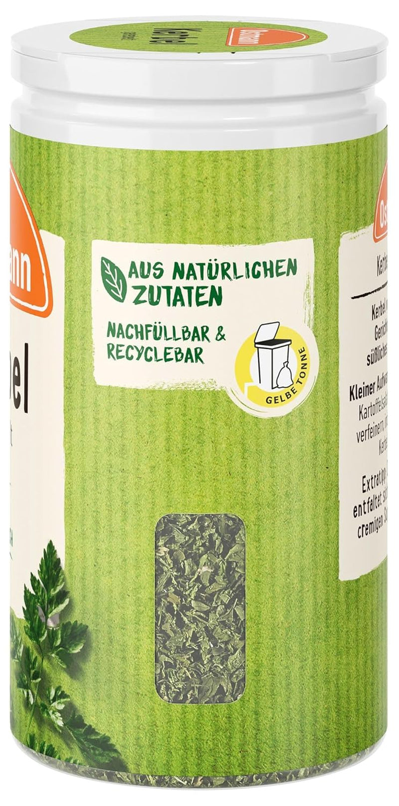 Ostmann Gewürze - Kerbel gerebelt | Kräuternote für Lammgerichten und deftige Eintöpfe | 8 g i Der Streudose
