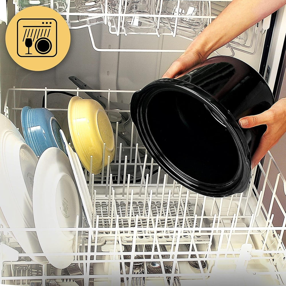 Slow cooker Crockpot,| 3,5 liter (3-4 personer), beholder til bruning af kød og grøntsager, rustfrit stål Slow Cooker Naty Shop