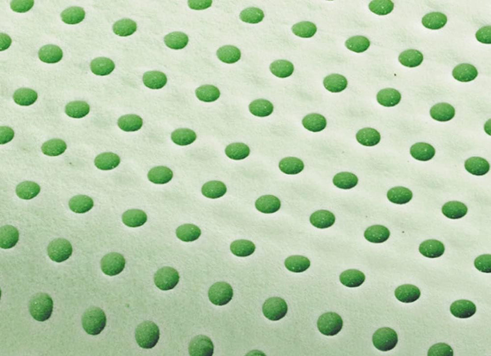 Pernă ortopedică de susținere a gâtului - Aloe organică - Pernă viscoelastică Aloe Vera 14 cm înălțime 100% bumbac acoperire Visco pernă - Pernă cu spumă de memorie - Made in Italy Perne standard Naty Shop