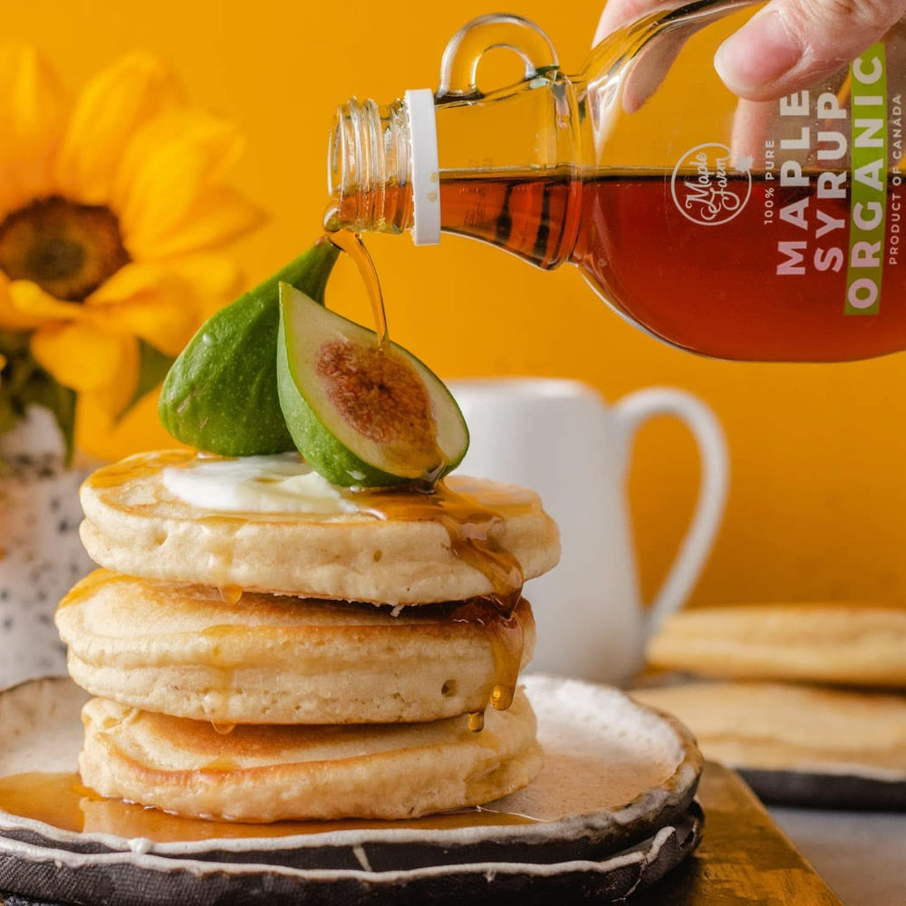 Maplefarm - ren canadisk økologisk mørk ahornsirup, klasse A, mørk, stærk smag - 250 ml sødemidler Naty Shop