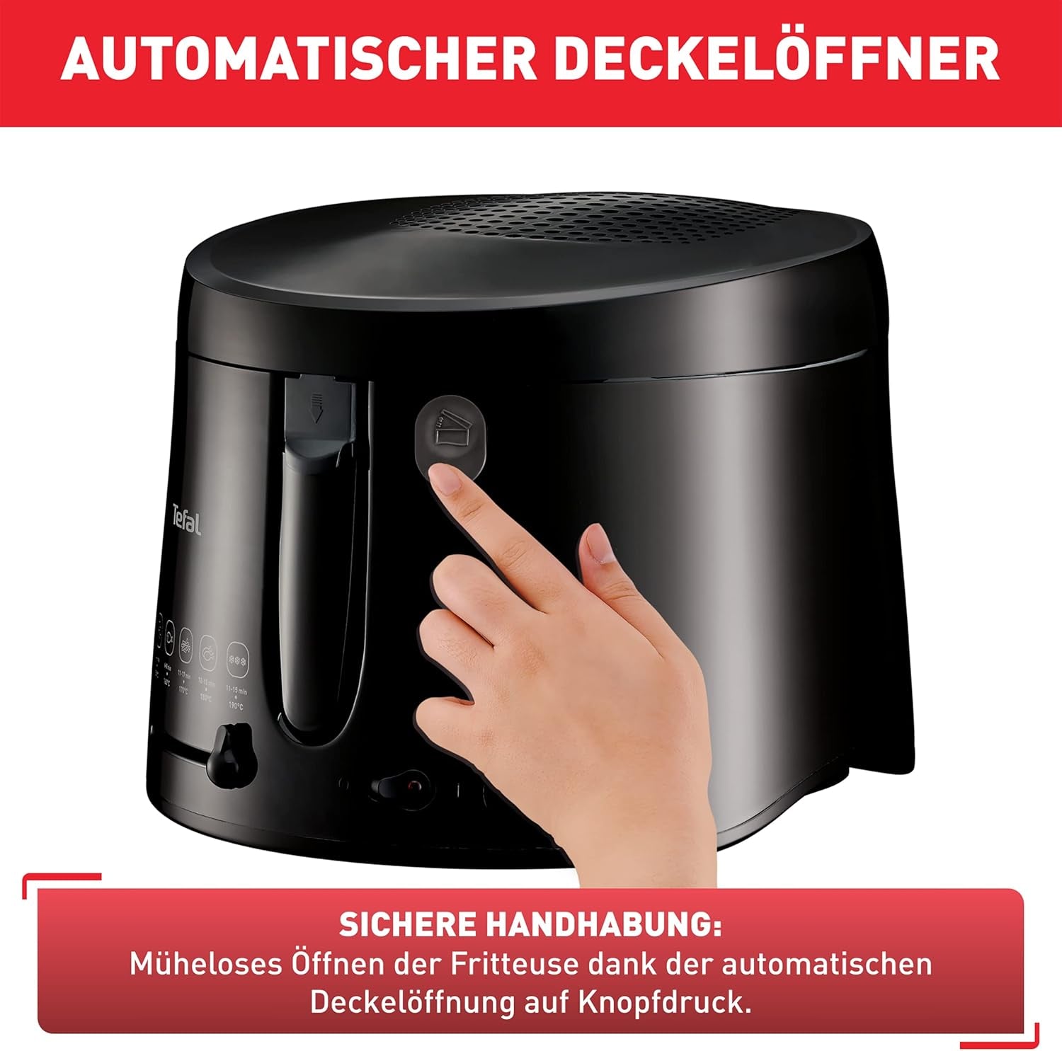 Tefal Maxi Frituregryde, Cool Wall Technology, 1,2 Kg, justerbar termostat Hvidevarer Naty Shop