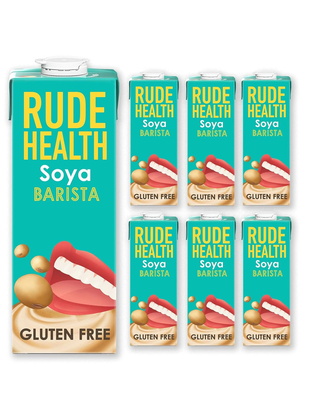 Rude Health 6 x 1 Liter Bio-Cashew-Drik, 100% naturlig Bio-Getränk, glutenfrei, ungesüßt, præisgekrönt, gesund & vegansk, 100% genanvendt Verpackung