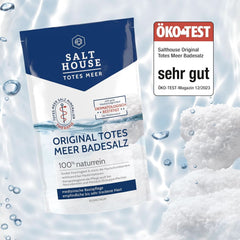 Salthouse originale Dødehavsbadesalte, badesalte, beroligende hudirritation, til følsom tør hud, 100 % naturlig, 500 gram Naty Shop Shower & Bath
