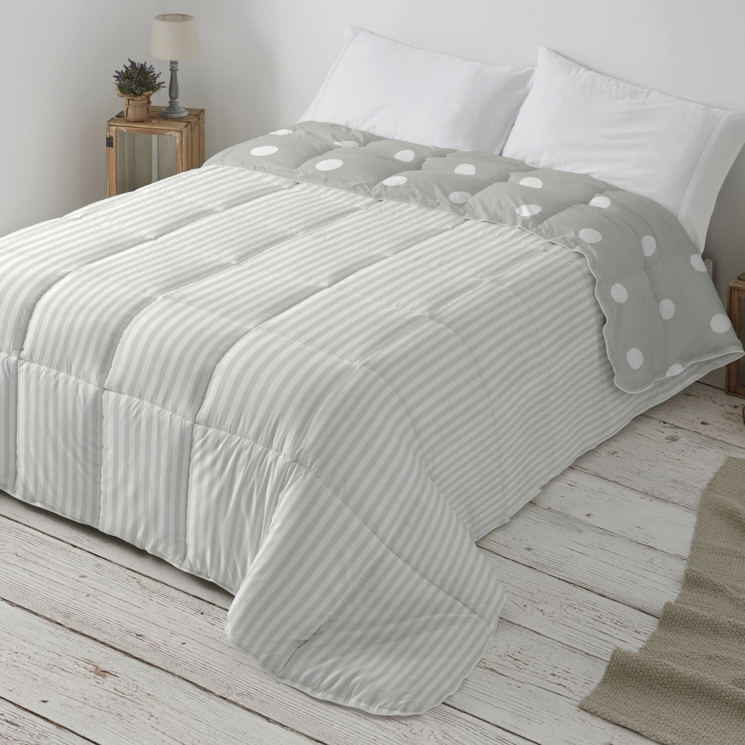 Comforter plapuma, sintetic, verde mentă, Ancho De 150 a 160 Cm Plapumi si pilote Naty Shop