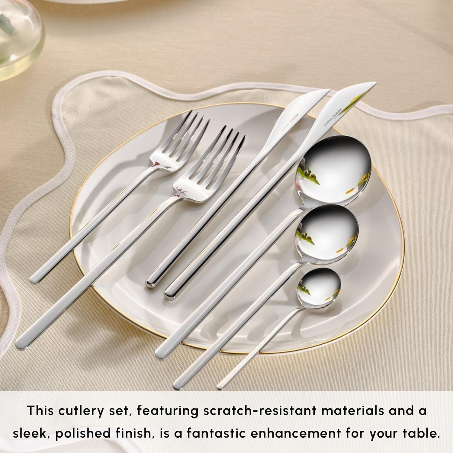 Karaca Focus Elegance, 84-delt bestiksæt, 12 personer Kitchen Naty Shop