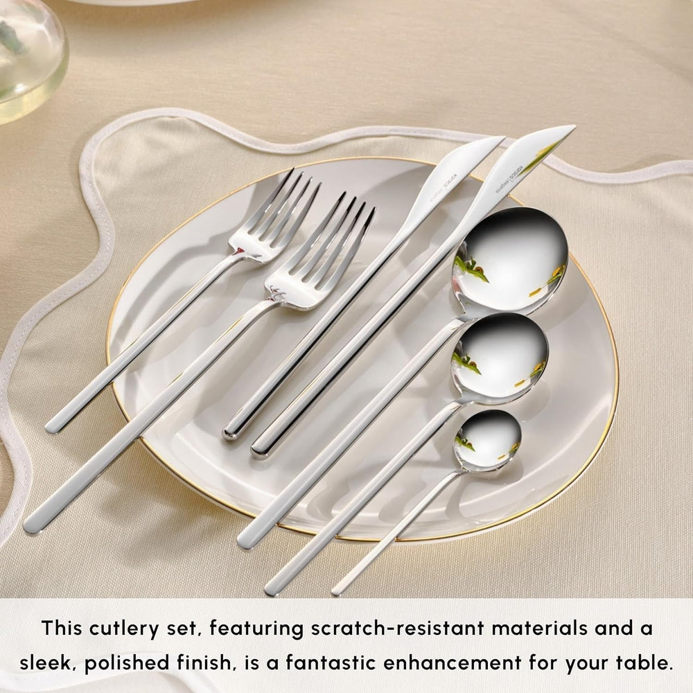 Karaca Focus Elegance, 84-delt bestiksæt, 12 personer Kitchen Naty Shop