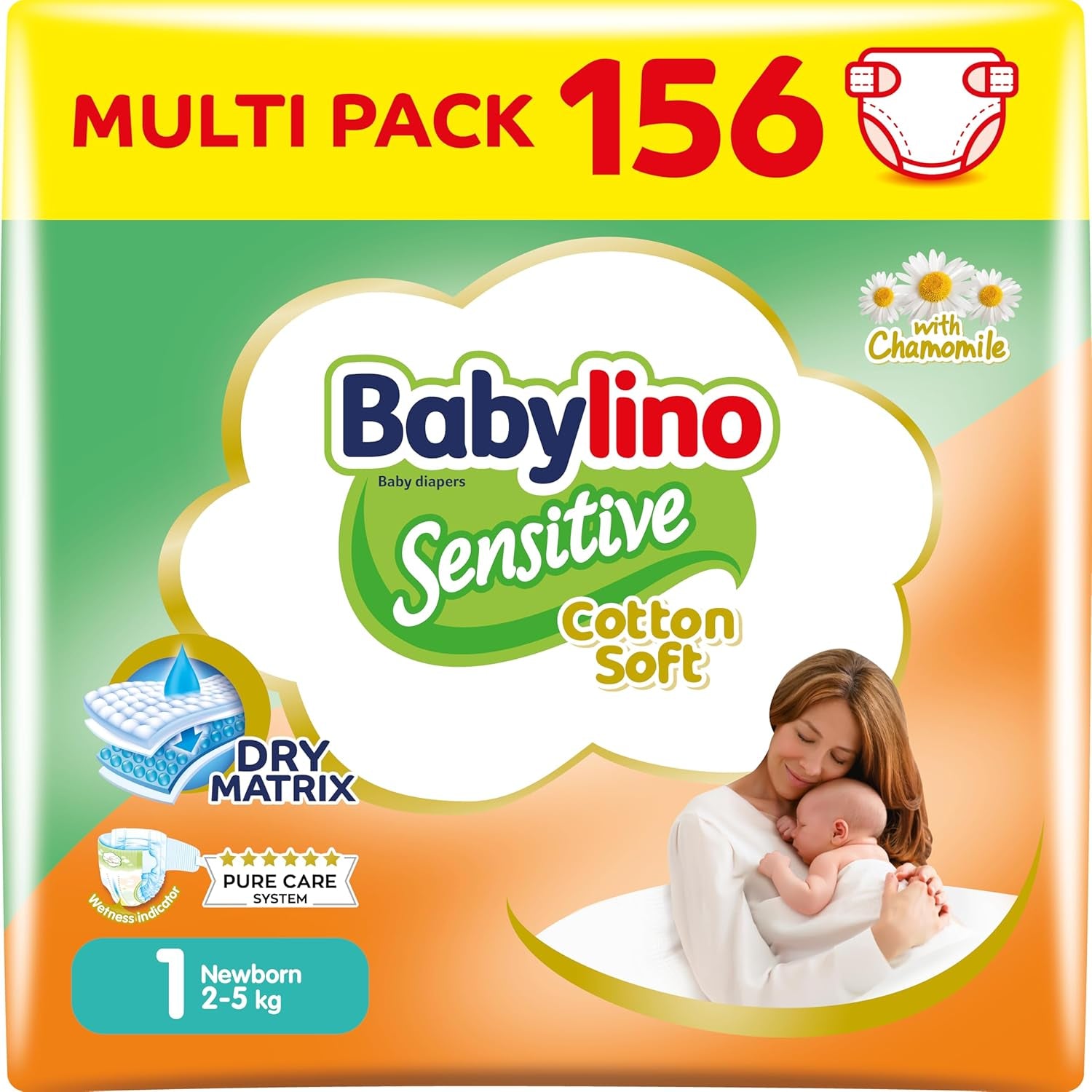 Babybleer Sensitive str. 4, Maxi (8-13 kg), 20 stk
