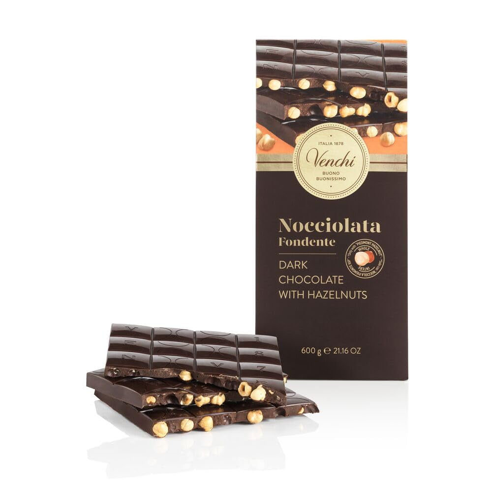 Venchi - White Chocolate Maxi Bar, saltet, 600 g, glutenfri, ingen kunstige farver og ingen konserveringsmidler