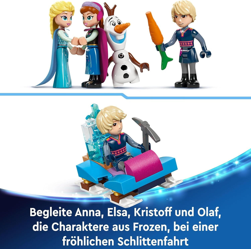 LEGO Ç€ Disney Frosne Elsas vinterpalads, bygge- og legesæt til børn med modelpalads og ELSA og Anna minifigurer, gave til piger, drenge og filmfans fra 6 år 43244 Byggesæt Besuche den LEGO-Store