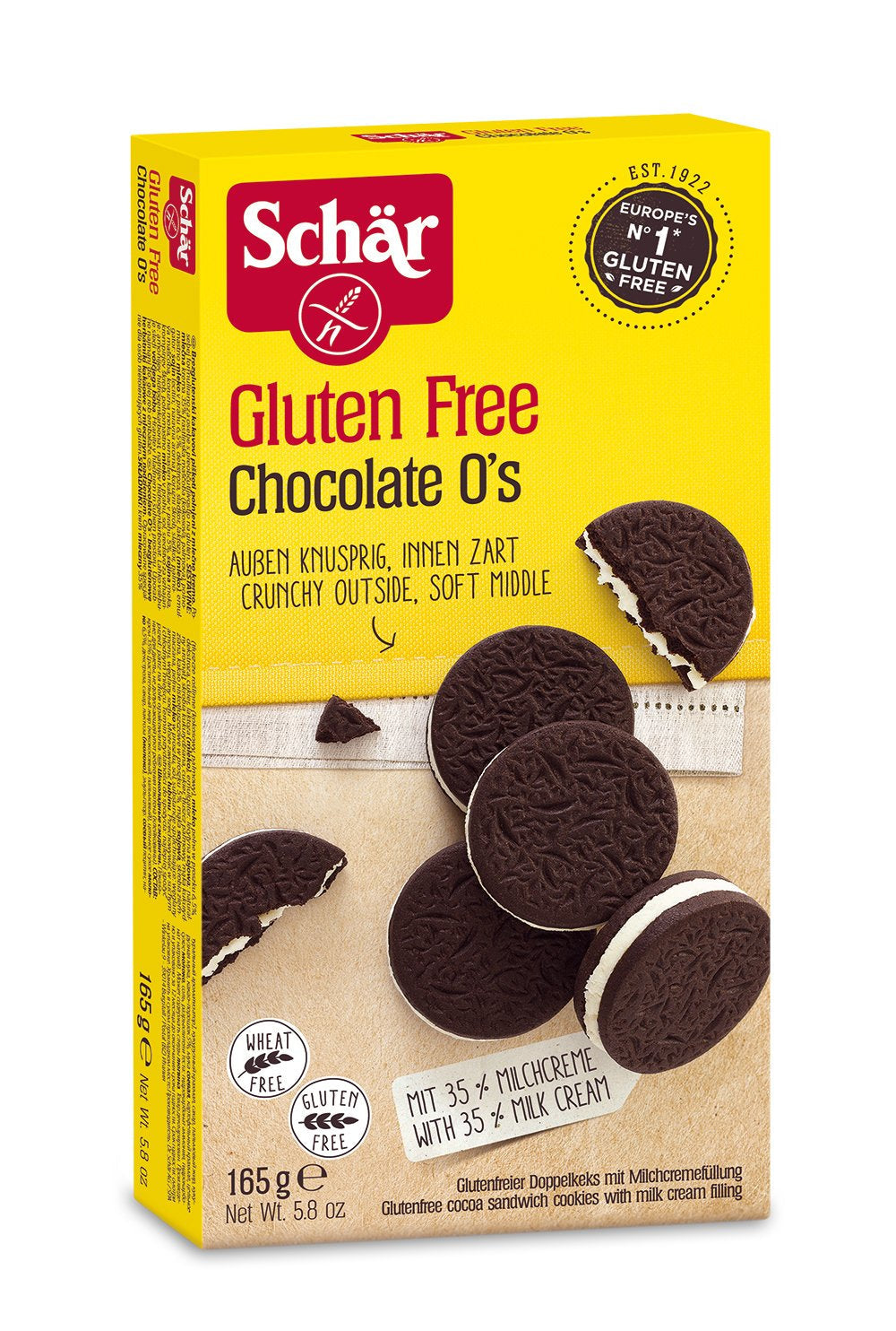 Chocolate O'S fără gluten 165g, pachet de 6