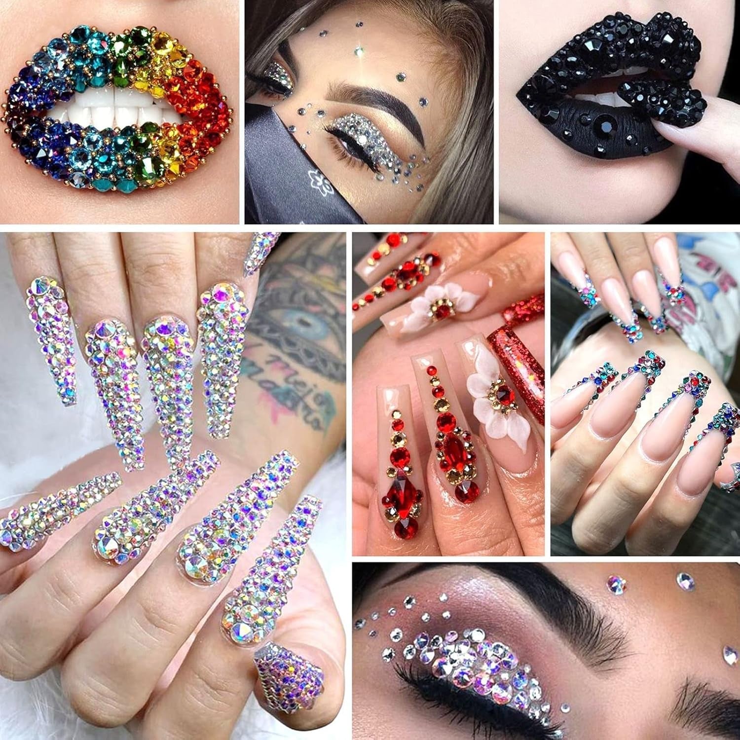 4200 Piese Strasuri Unghii Nail Art, 36 Culori Pietre Sclipici, Decorațiuni Unghii Pietre pentru Accesorii Nail Art și Strasuri Cristal Transparent cu Pensetă de Selecție Strasuri și Stilou Punctaj