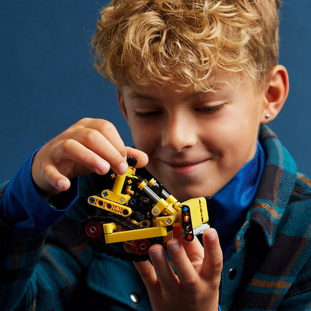 LEGO Technic Heavy Bulldozer Byggelegetøj Bulldozer Føj til din byggeplads Byggelegetøj til børn Teknisk gave til drenge og piger 7 år 42163 Byggesæt Besuche den LEGO-Store