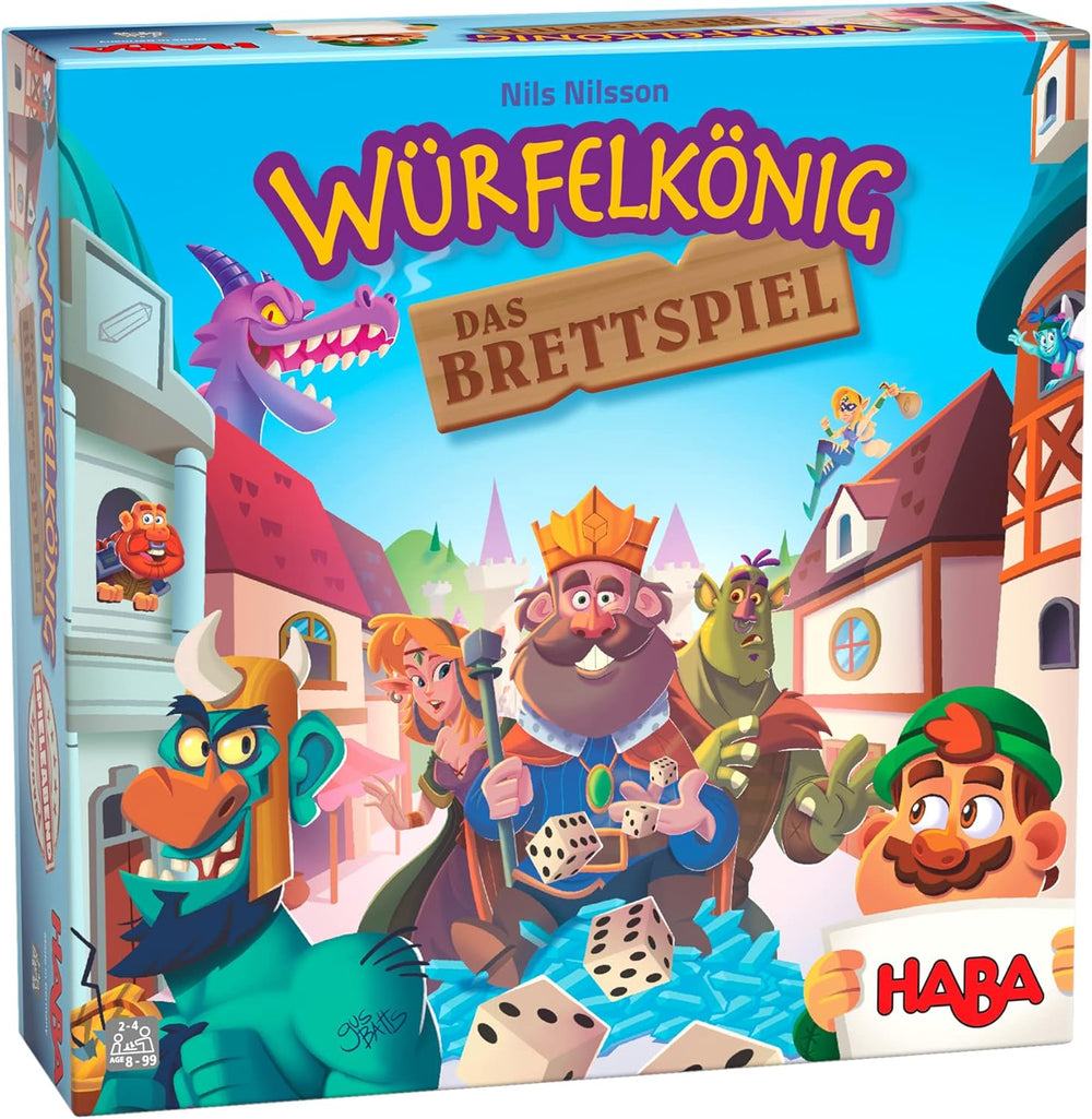 HABA 306400 - Dice King - Brætspil, Terningspil for børn fra 8 år og opefter, lavet i Tyskland