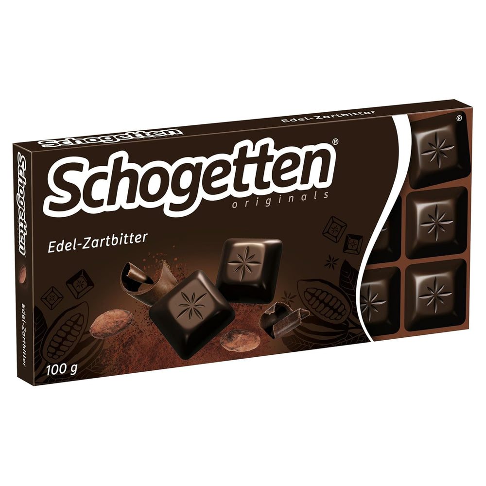 Schogetten mørk chokolade (50% kakao), 100 g