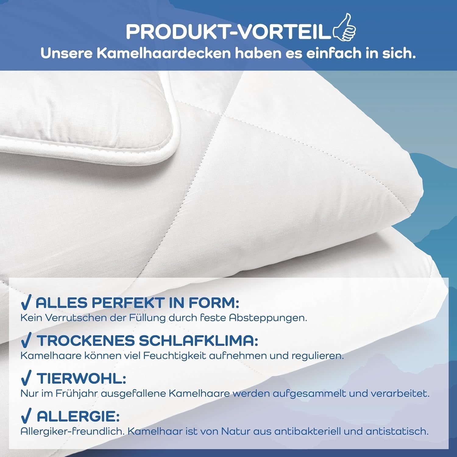 Eksklusiv quilt, kamel, hvid, 135 X 200 cm Dyner og dyner Naty Shop