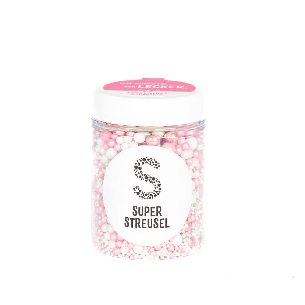 Super Streusel, spiselige sukkerperler (store perler med chokoladefyld), 90 gram Naty Shop