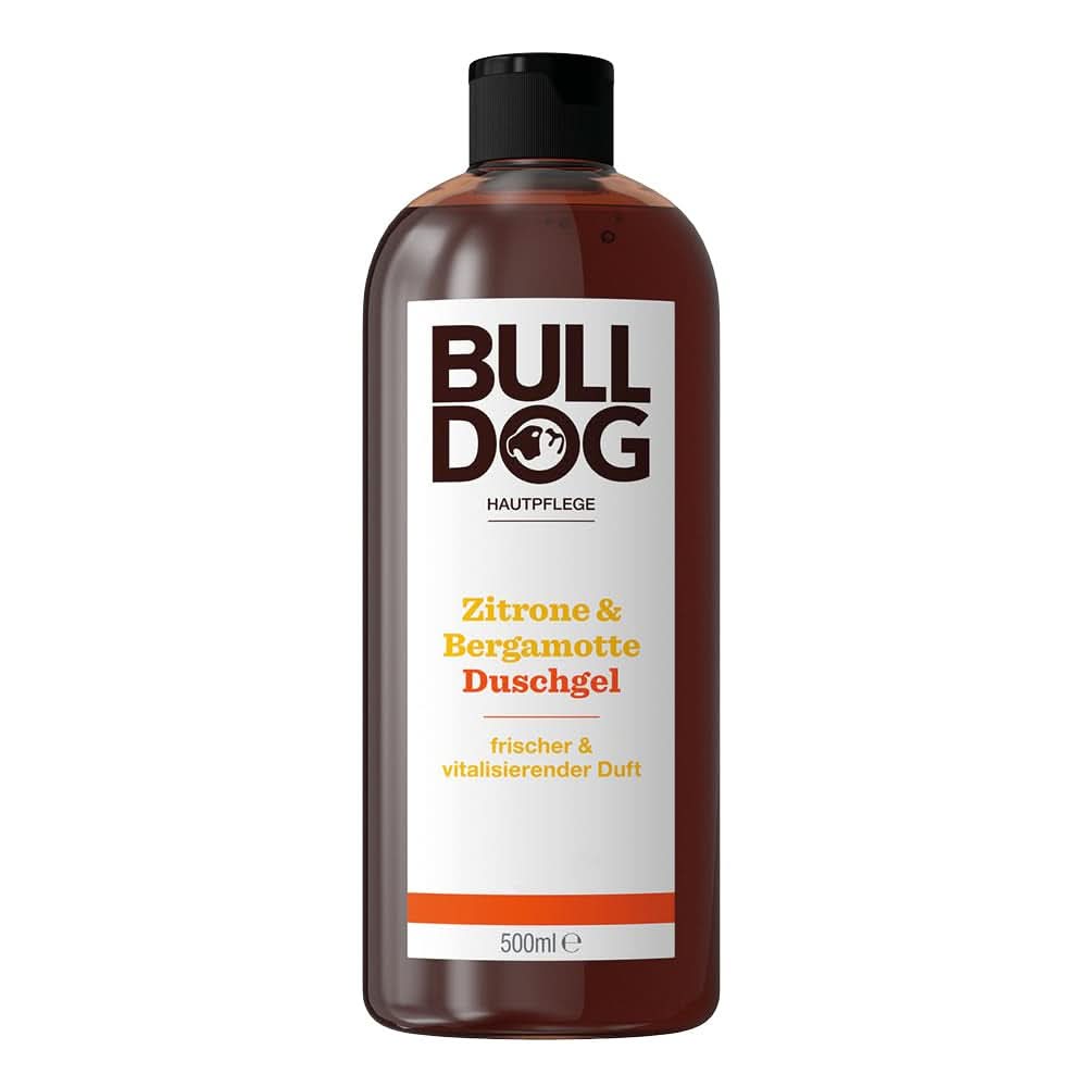 BULLDOG, Shower gel til mænd med citron og bergamot, 500 ml Brusebad og bad Naty Shop 500 ml Citron - Bergamot