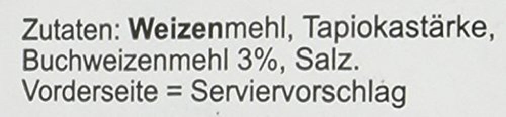 Sempio boghvede nudler (komfur), pakke med 4 (4 x 300 g)