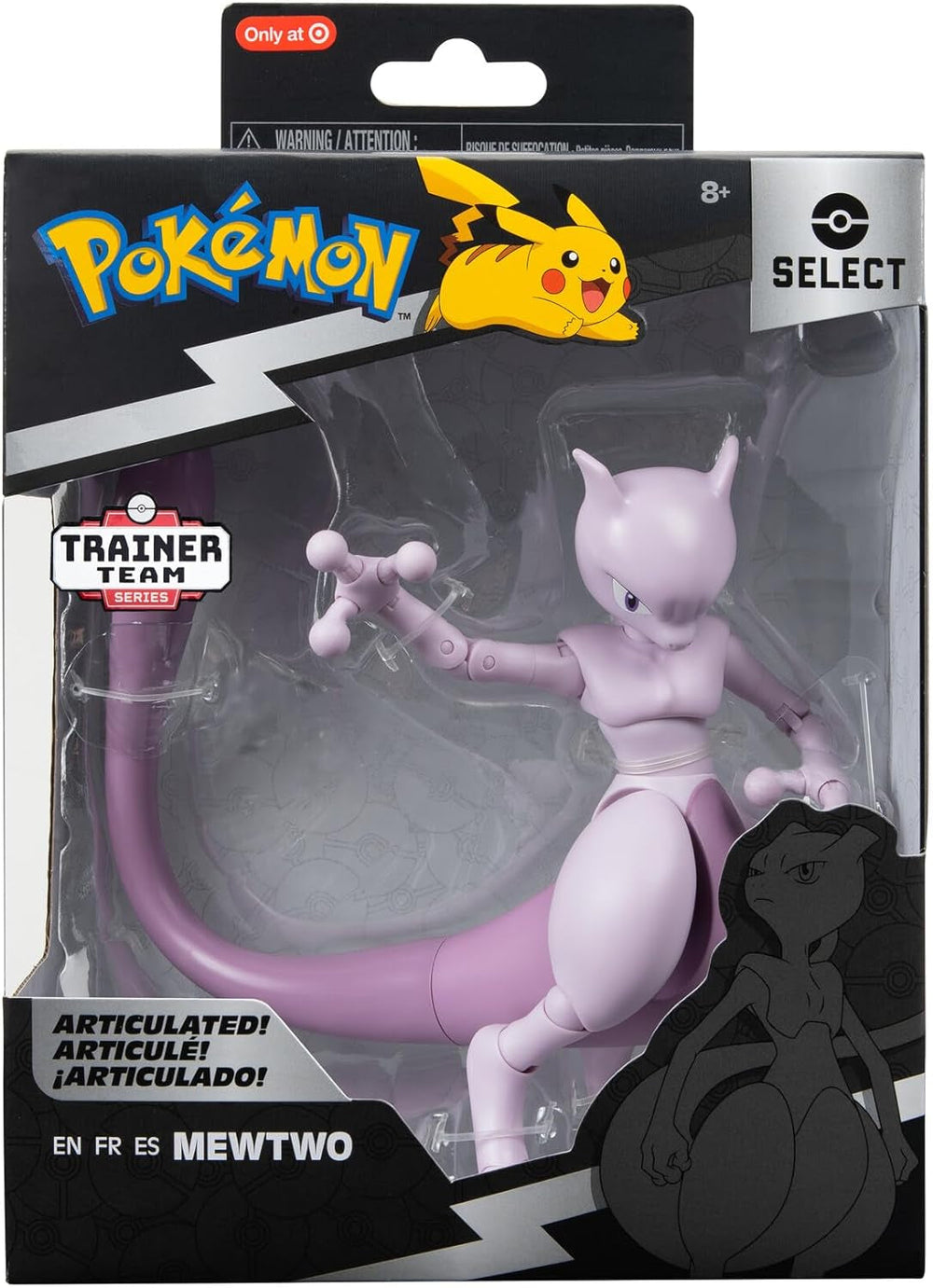 Pokémon Pkw2417-15Cm Vælg figur - Mewtu Official Movable Figur Action Figures Naty Shop