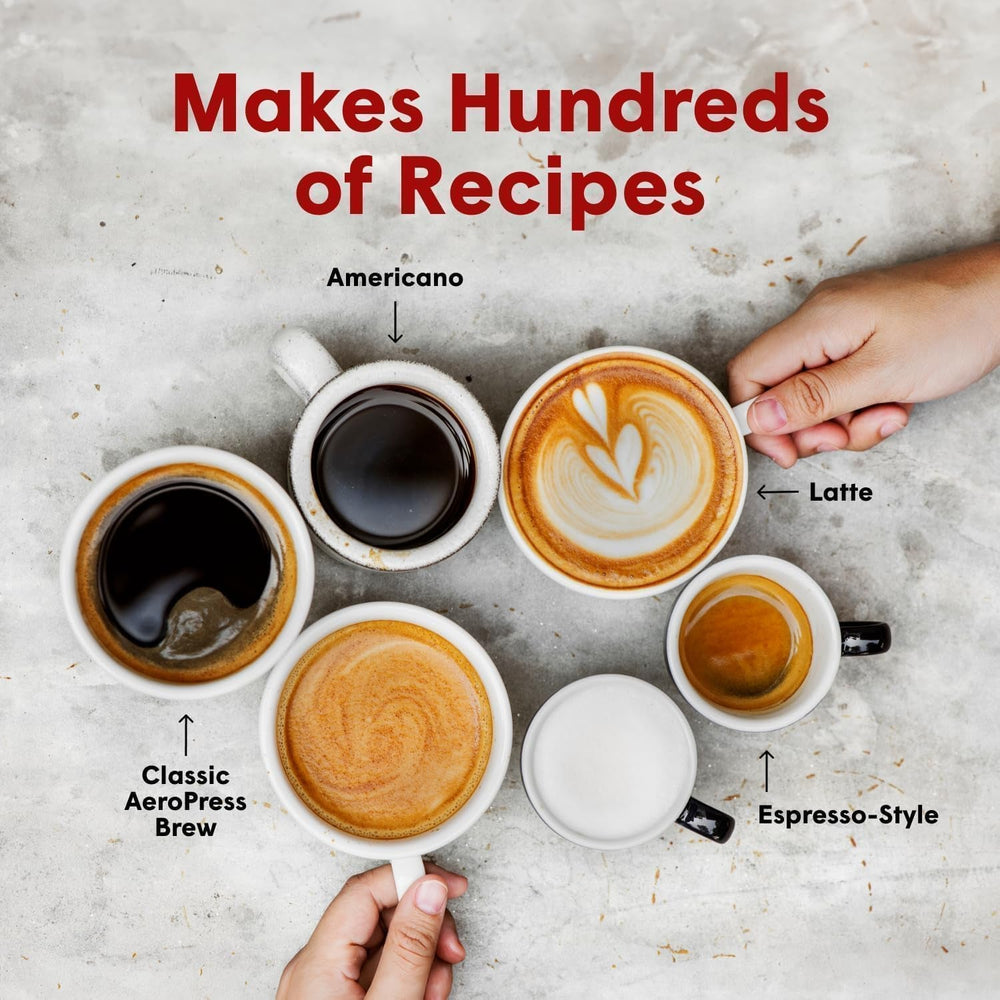 Aparat de cafea și espresso AeroPress Original, aparat de cafea portabil de nivel barista cu cameră, piston și filtre, aparat rapid de cafea și espresso