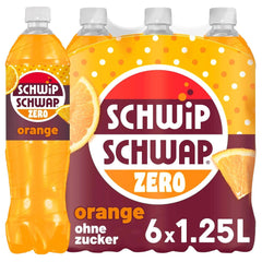 Schwip Schwap Zero Orange, sodavand med appelsinsmag, sæt 6 x 1,25 liter Ikke-alkoholiske drikke Naty Shop Ny version