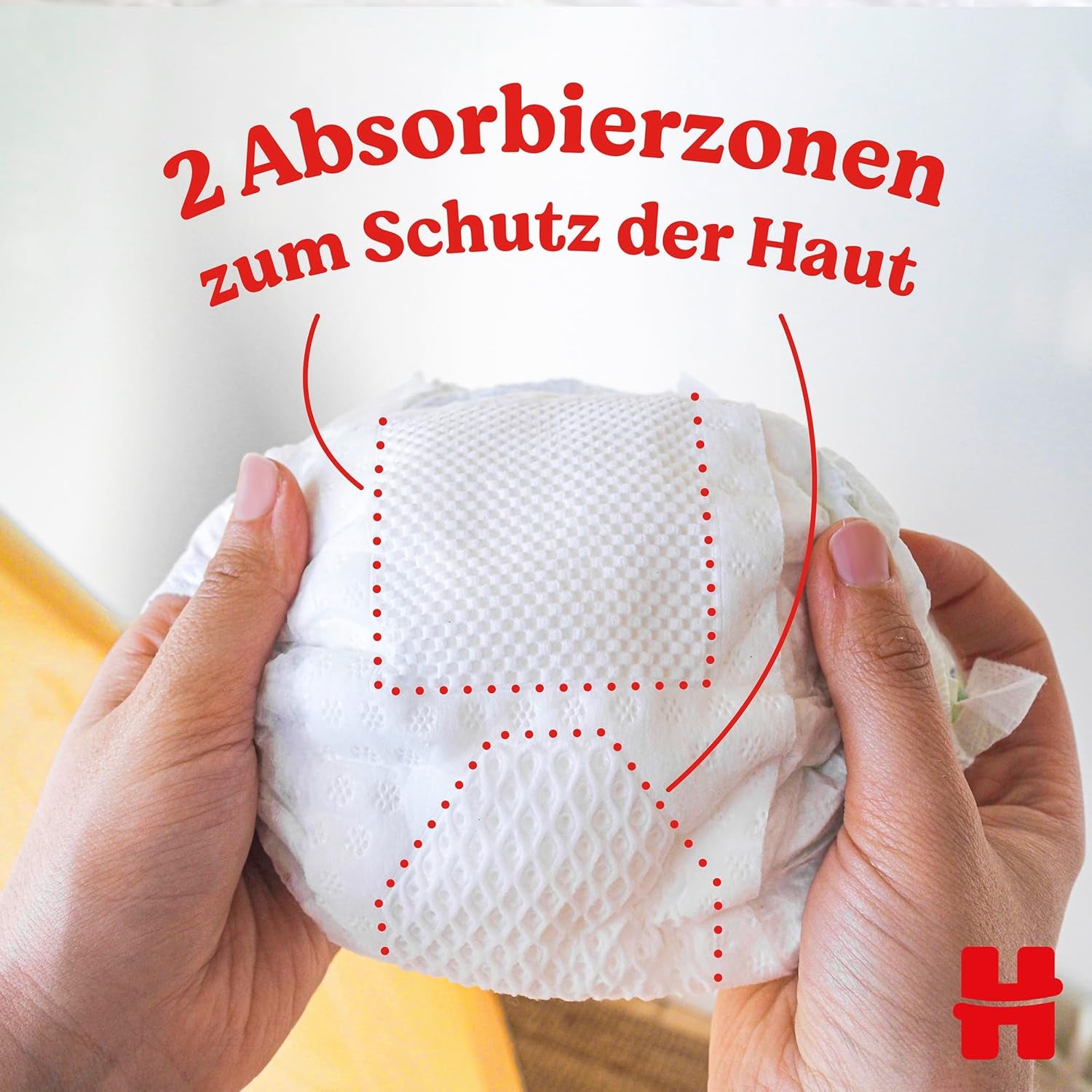 Huggies Newborn bleer, størrelse 1, 100 bleer (2 x 50), halvmåneders æske